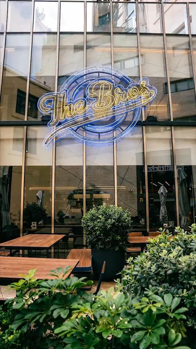The Bros patio during the day